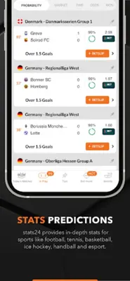 Stats24 android App screenshot 4